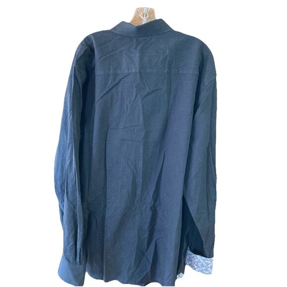 Robert Graham Paisley Shirt Men's Sz XLT Black Long Sleeve Bandana Prom Goth - Picture 3 of 8